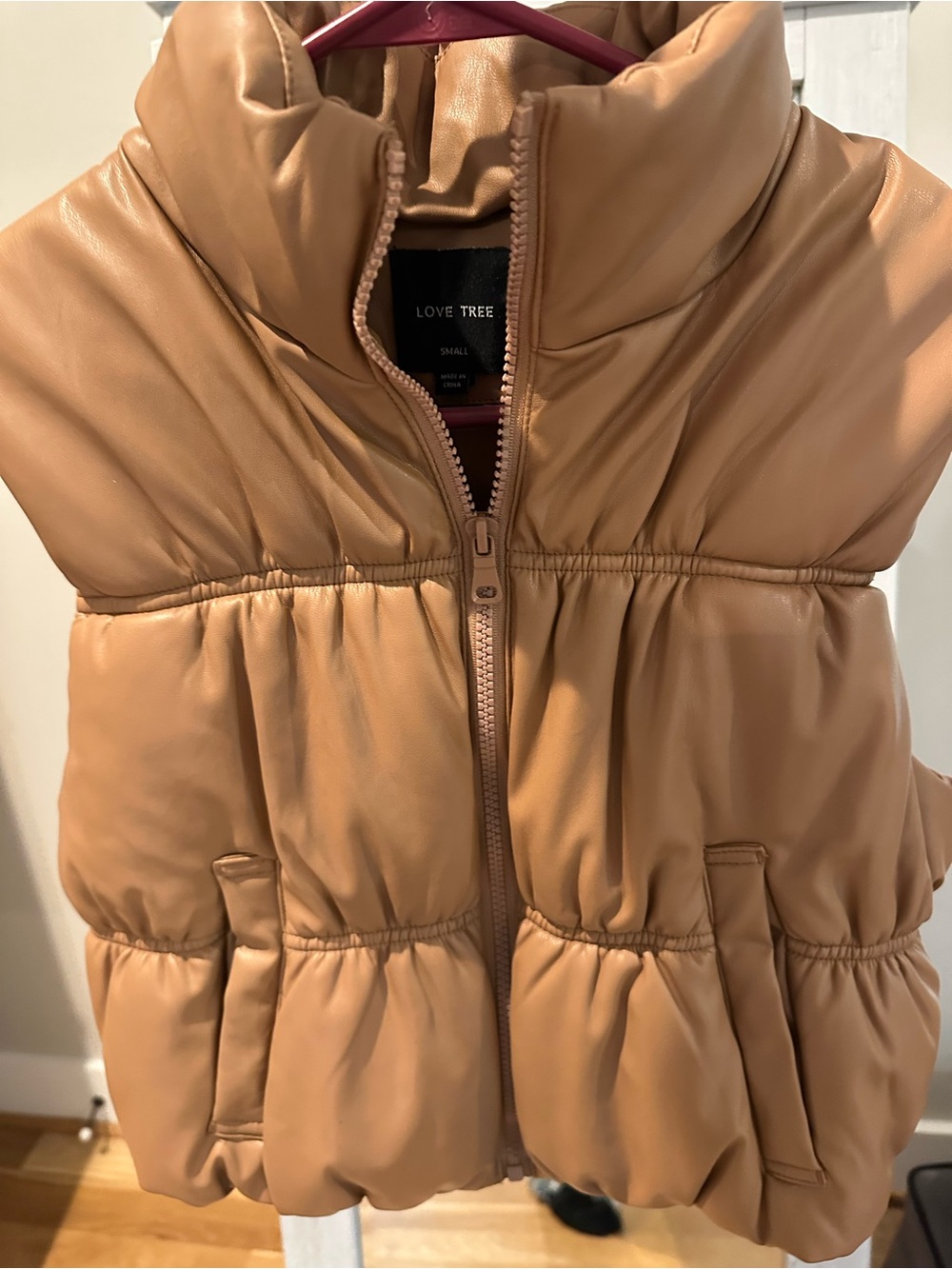 Love Tree Lightweight Tan  Vest